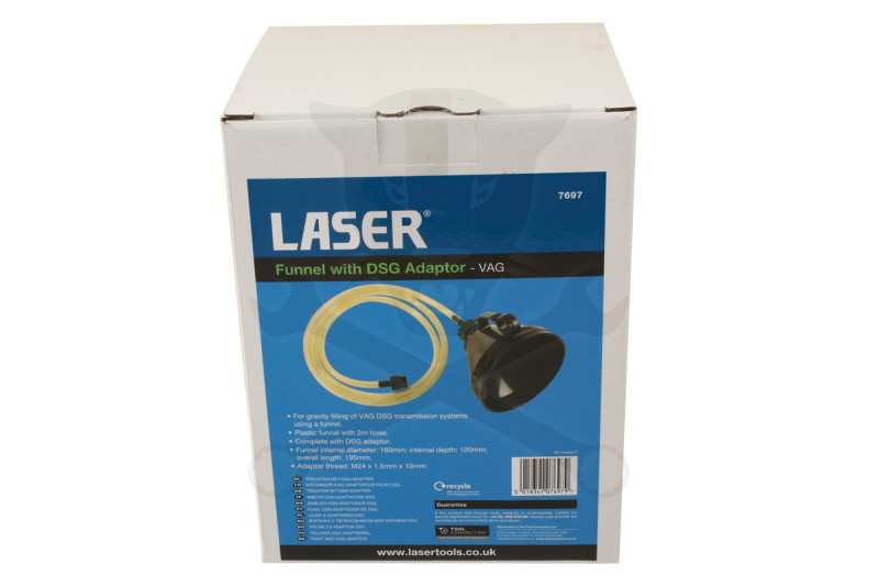 Adapter automataváltó-olaj cseréjéhez DSG +Tölcsér szűrővel +2 m cső