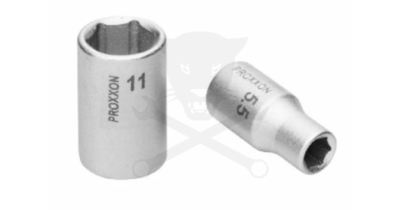 Dugókulcs - crowafej 1/4" 6 lap normál  4 mm Proxxon