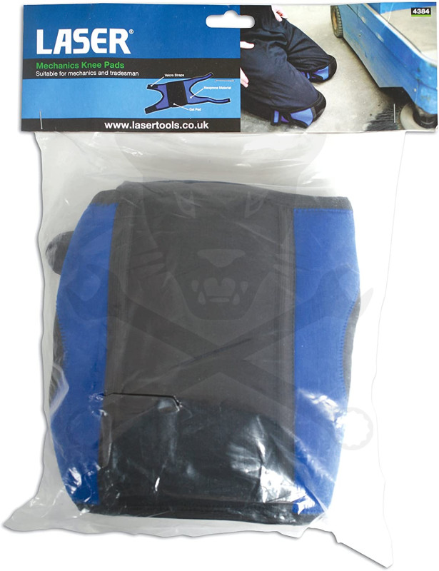 Térdvédő 1 pár - Gél betétes, profi tépőzáras kivitel - Laser Tools