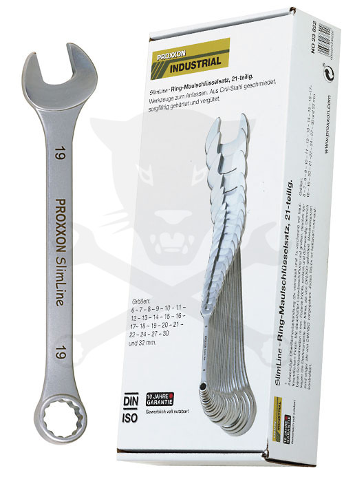 Csillag-villáskulcs készlet 21 db SLIM Proxxon (23.822)