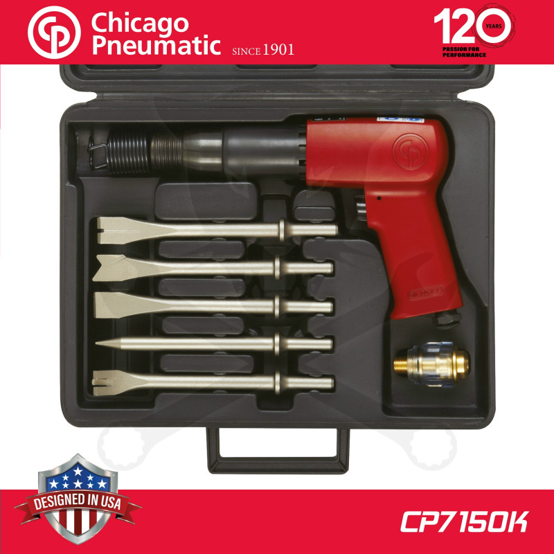 Levegős vésőgép 7 db-os készlet - Chicago (CP7150K)