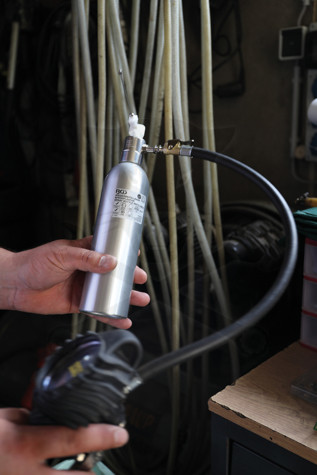 Féktisztító folyadékhoz levegővel utántölthető szóróflakon 650 ml - BGS