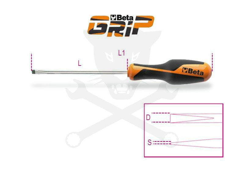 Csavarhúzó lapos BETA 4x100 mm (1264/4x100)