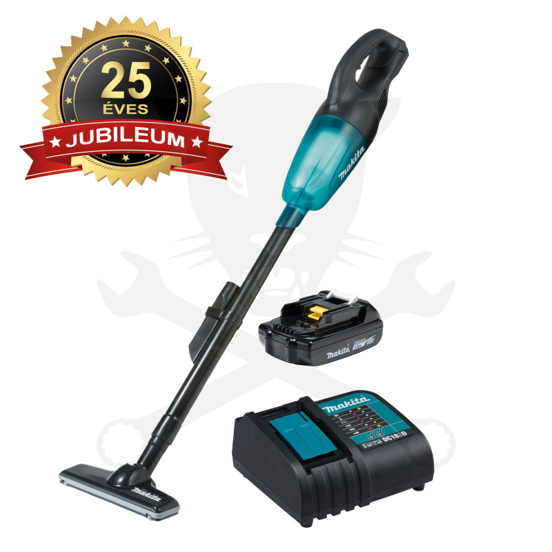 Porszívó akkus 18 V LXT 0,65 L 71 dB száraz 1.5Ah készlet - Makita