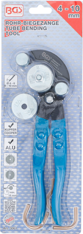 Csőhajlító fogó 4,75 - 6,35 - 7,94 -9,52 mm