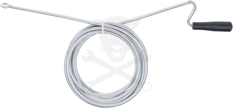 Csőtisztító spirál  5 méter x 10 mm - Fej átmérő: 20 mm - Kraftmann