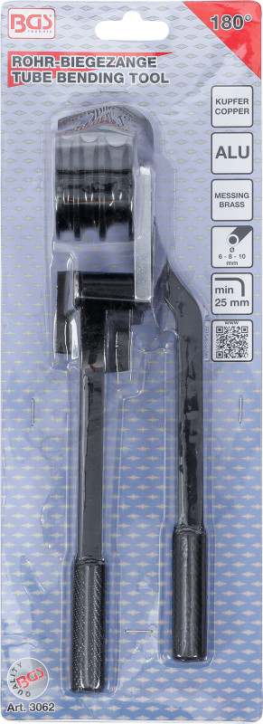 Csőhajlító fogó, kétkezes 6- 8-10 mm alu-rézcsövekhez - BGS