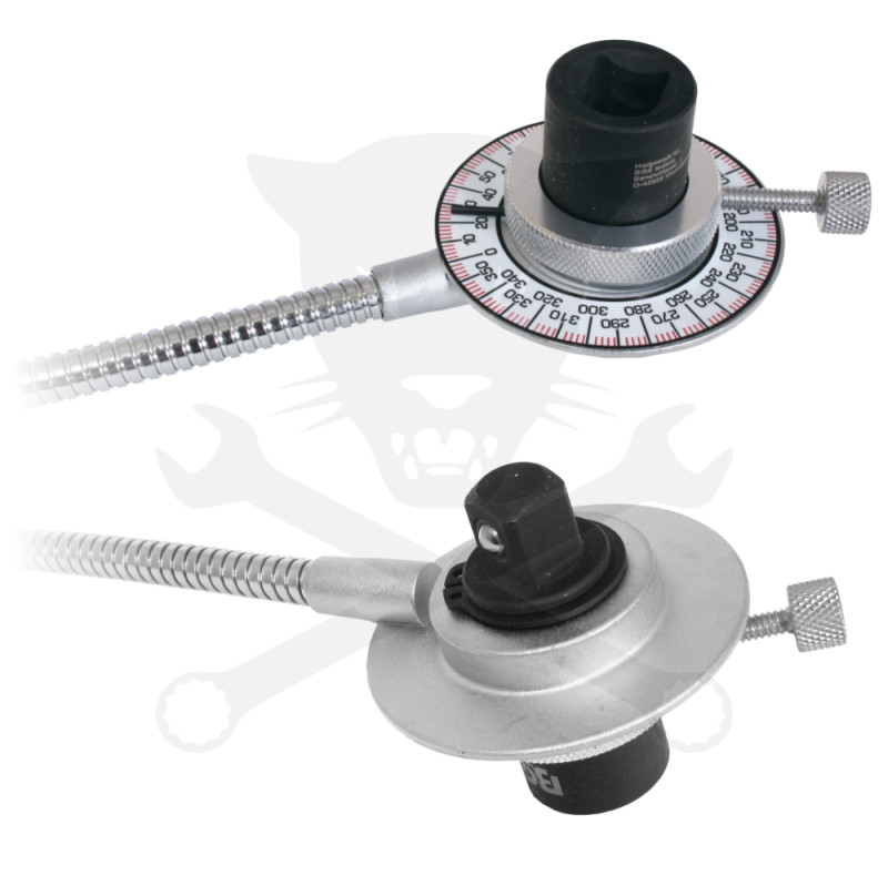 Szögmérő nyomatékkulcshoz - mágneses, flexibilis karral 1/2" BGS