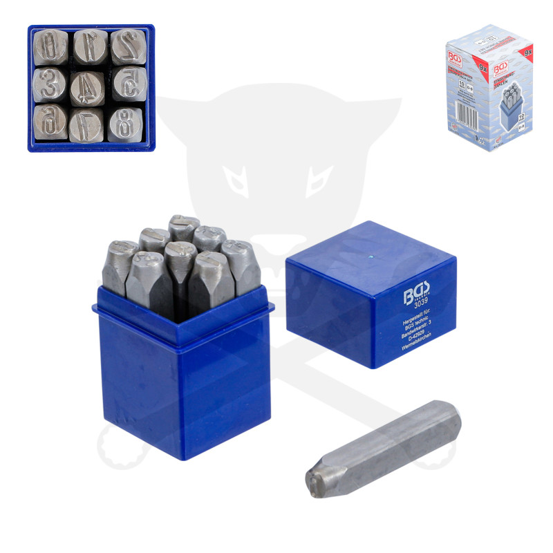 Beütő készlet SZÁM 10 mm-es BGS