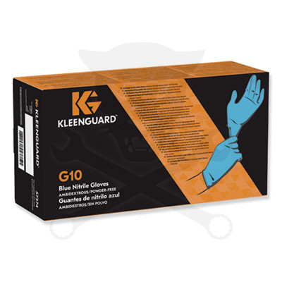 Kesztyű gumi eldobható Nitril púdermentes kesztyű 100 db-os 9/L-es - Kék