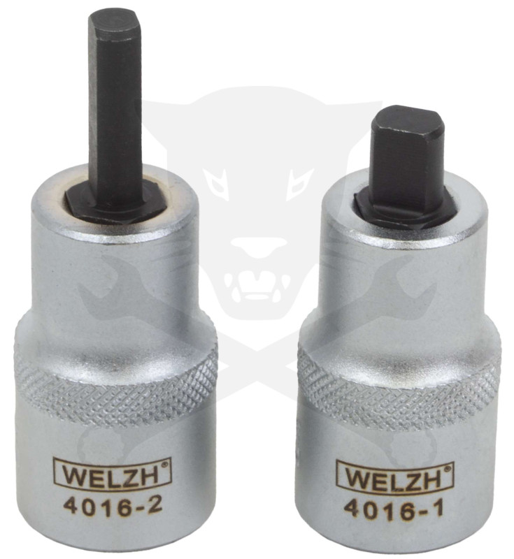 Rátűzőkulcs - crowa+bit készlet 2 db-os 1/2" 5x7 mm, 5.5x8.2 mm - Welzh
