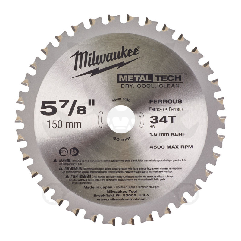 Körfűrészlap 150x1,6 fémhez - Milwaukee