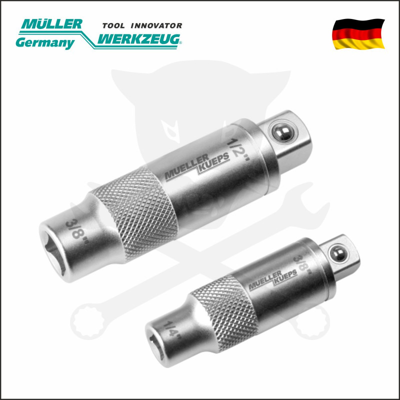 Adapter készlet 2 db-os klt, 1/4"-3/8", 3/8"-1/2" - MÜLLER