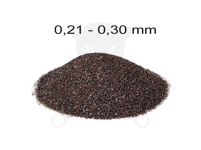 Szóróanyag normálkorund barna NK60 = 0,21 - 0,30 mm -25 kg