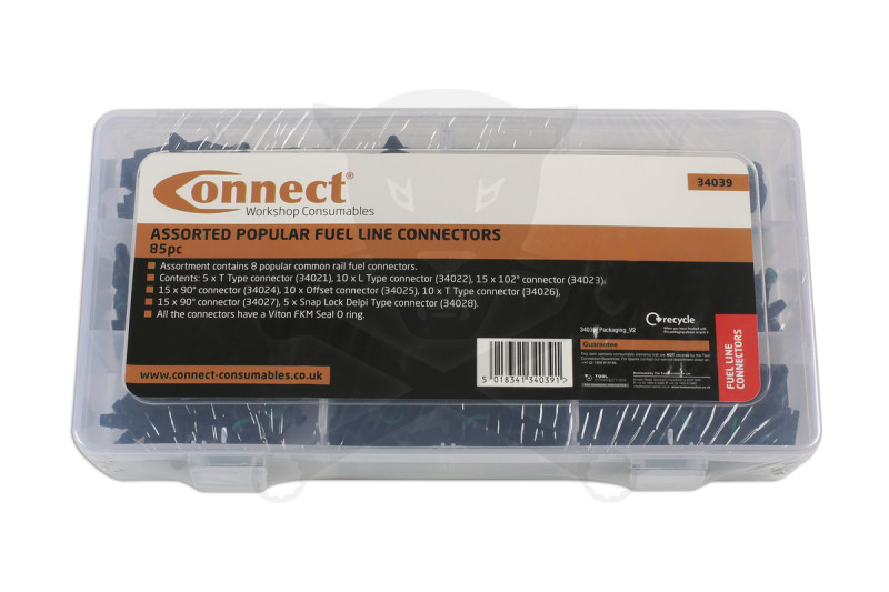 Csatlakozó készlet üzemanyag csövekhez 85 db-os készlet