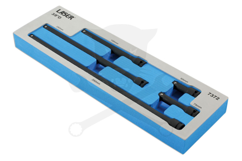 Toldószár készlet, gépi 3/8" 5 db-os 50-75-150-250-350 mm -Tálcás-AT18