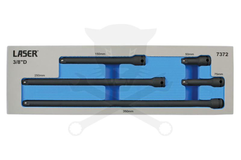 Toldószár készlet, gépi 3/8" 5 db-os 50-75-150-250-350 mm -Tálcás-AT18