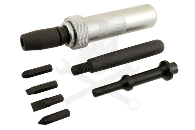 Vibro kalapácshoz csavarlazító komplett készlet 08 db-os LASER