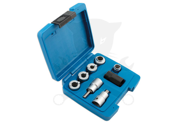 Lengéscsillapító anya nútoskulcs készlet 8 db-os - teljes szett - LASER