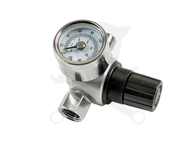 Nyomásszabályzó egység + manométer 1/4" 0-10 Bar -