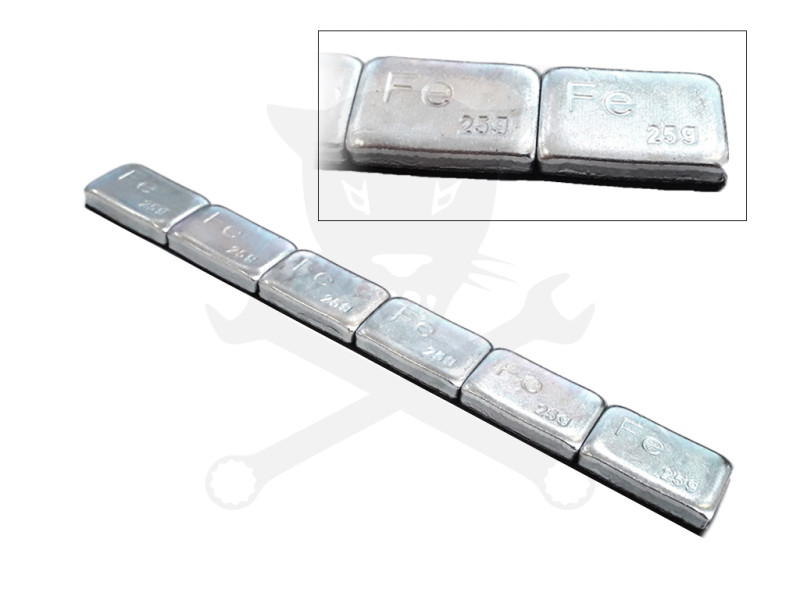 Centírozó súly öntapadós TEHER 6x25g = 150 g - FÉNYES