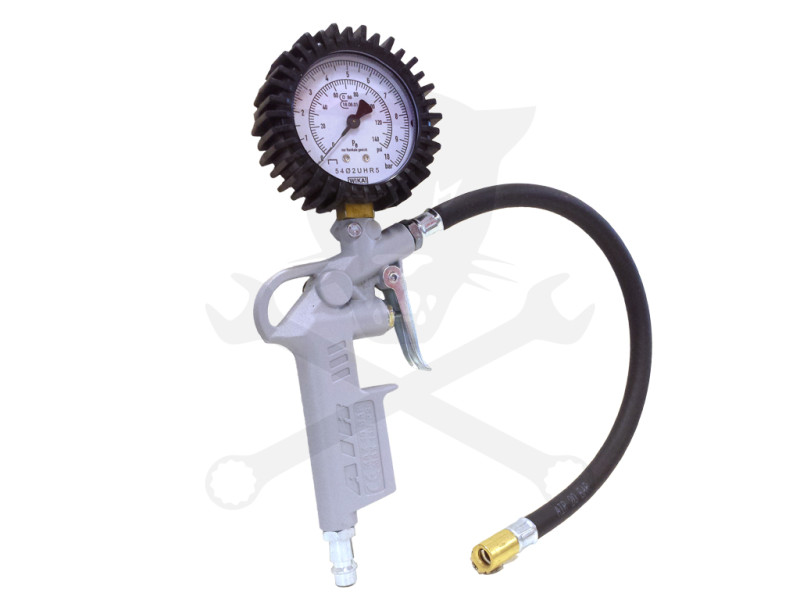 Gumiabroncs nyomásmérő - kerékfúvató HITELESÍTHETŐ Fém