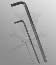 Imbuszkulcs hosszú  7 mm gömbvégű Genius