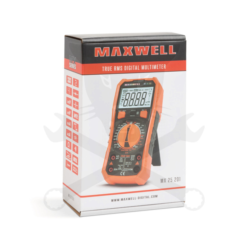 Multiméter, digitális DC 1000V / AC 750V True RMS - Maxwell