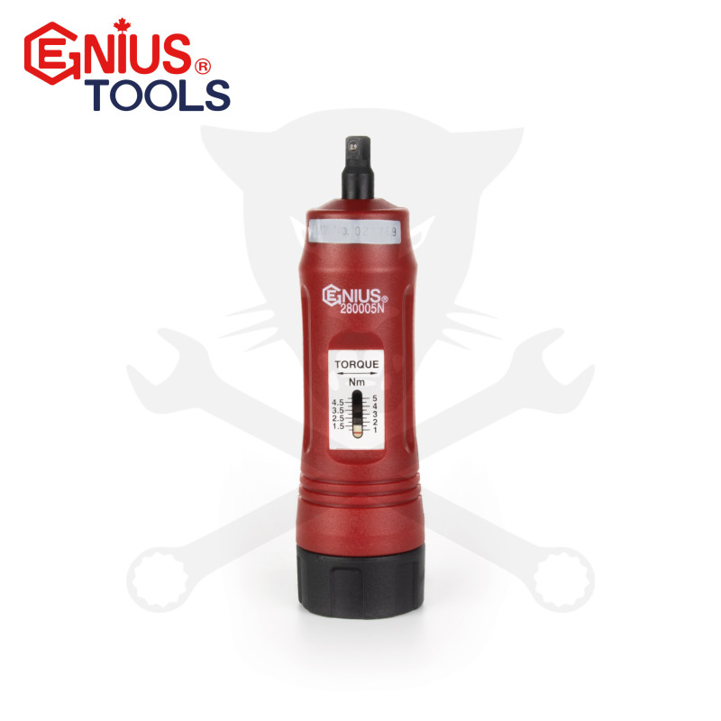Nyomaték csavarhúzó 1.0 - 5.0  Nm 1/4" - kalibrálva - Genius