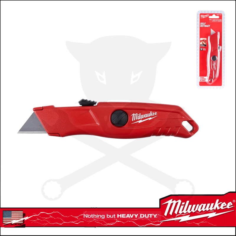 Vágókés, önvisszahúzó biztonsági - pengetartós - Milwaukee