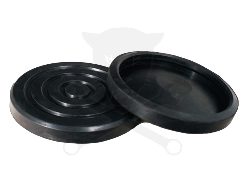 Gumipogácsa krokodil emelőhöz fekete 136/122 x 20 mm - körkörös (PT-GP122-K)