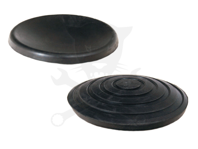 Gumipogácsa krokodil emelőhöz fekete  96x10 mm tömör íves-körkörös