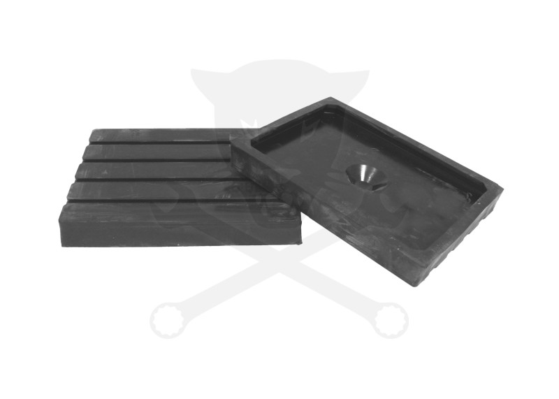 Gumipogácsa csápos emelőhöz 200x150 mm-es téglatest peremes