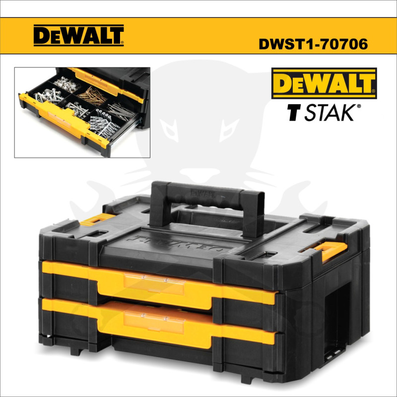 Szerszámos láda 8 L - szortimenter - TSTAK IV - DeWalt