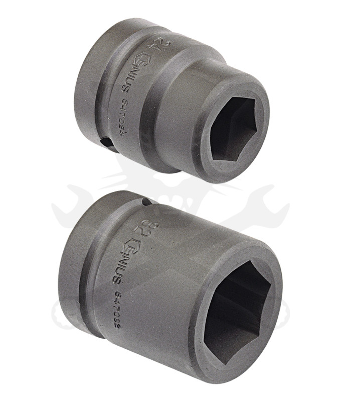 Légkulcsfej 1" 6 lapú normál  24-es Genius