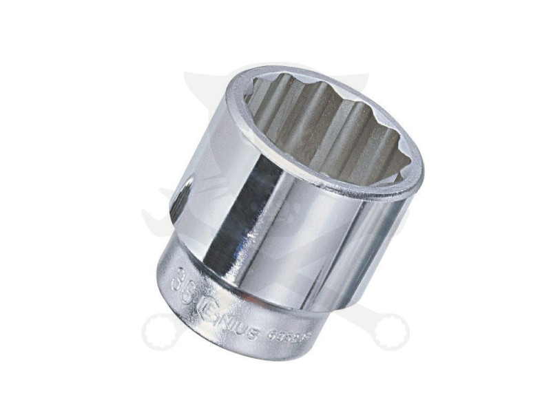 Dugókulcs - crowafej 3/4" 12 szög normál 36 mm Genius