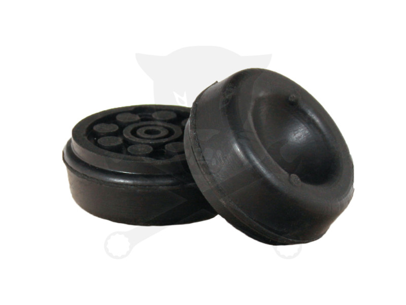 Gumipogácsa krokodil emelőhöz fekete  39/15 mm - pöttyös