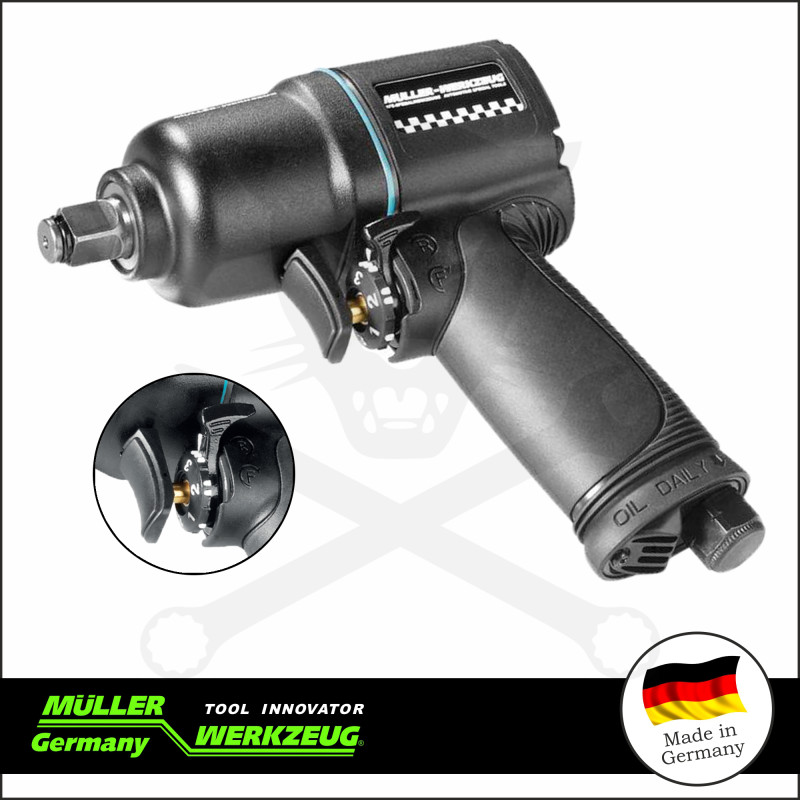 Légkulcs  1/2"  680 Nm Lazítás - 500 Nm Meghúzás 3 seb. MINI - MÜL