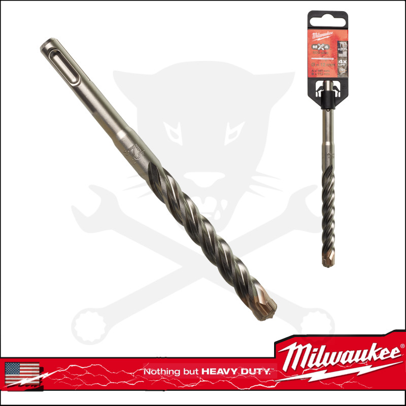 Kőzetfúró 12 x 160 mm - négyélű  SDS-Plus - MX4 Milwaukee