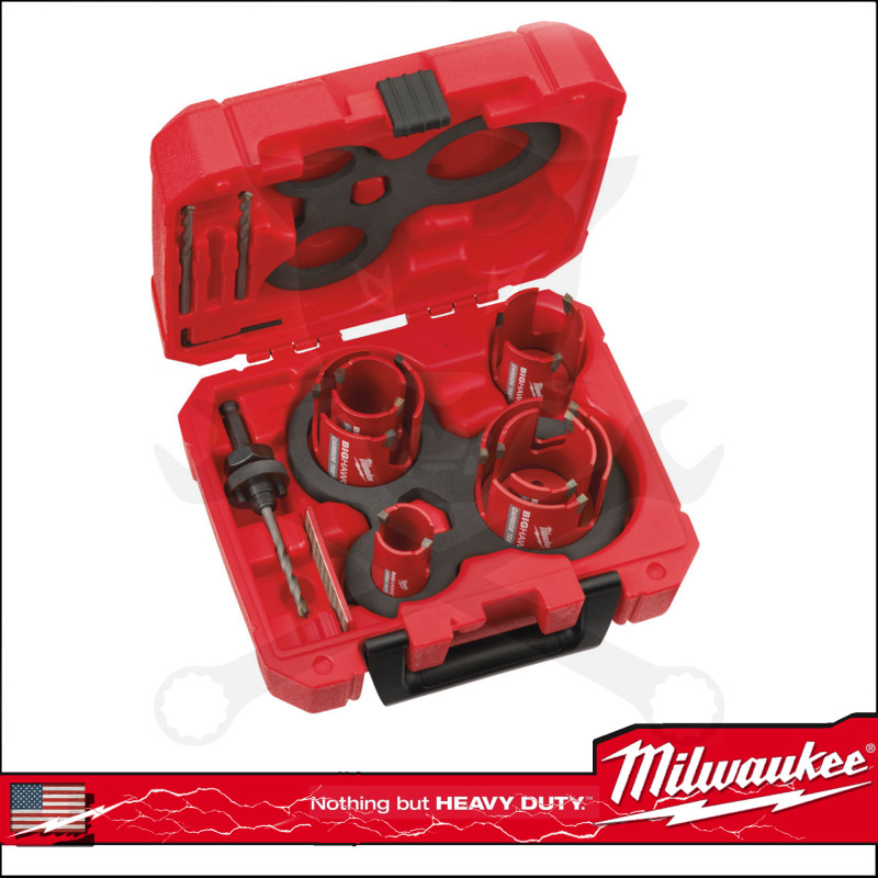 Többfunkciós lyukfúró készlet BIG HAWG 35- 76 mm 10 r. - Milwaukee