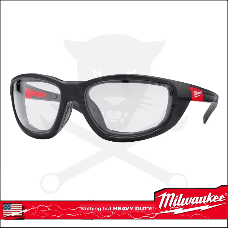 Védőszemüveg - Prémium átlátszó lencse +szövettok EN166 - Milwaukee