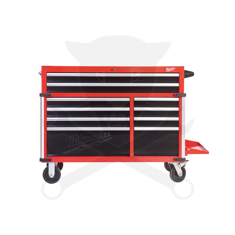 Szerszámos kocsi 10 fiókos - széles - alsórész - Milwaukee