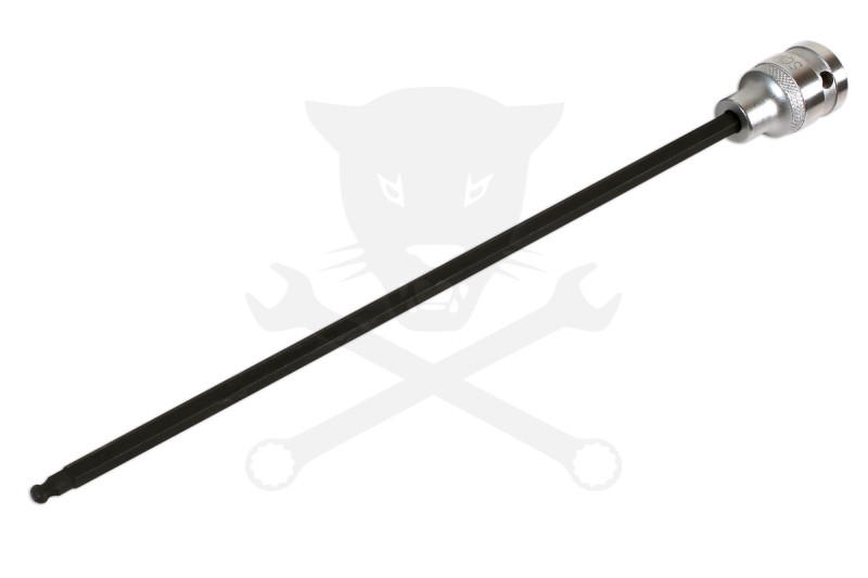 Rátűzőkulcs - crowa+bit 1/2" imbusz  5x288 mm gömbvégű - extra hosszú