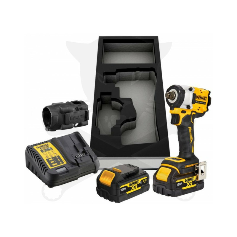 Ütvecsavarozó, akkus 18V  406 Nm 1/2" 2db 5.0Ah - DeWalt