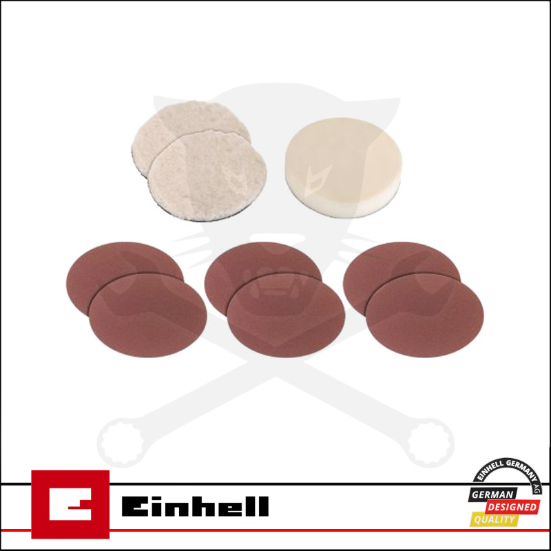 Polírozó kiegészítő készlet 9 részes CC-PO 1100-hoz Einhell