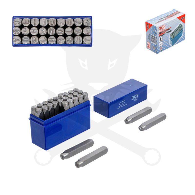 Beütő készlet BETŰ  8 mm-es BGS