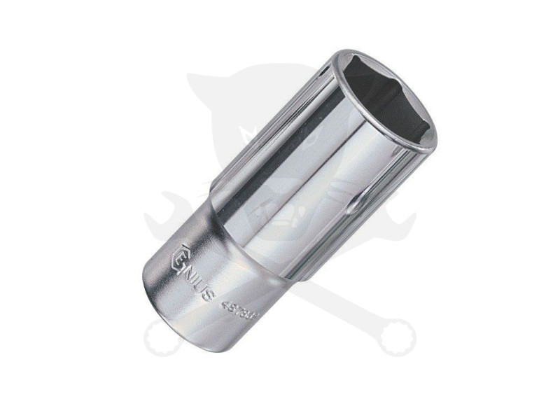 Dugókulcs - crowafej 1/2" 6 lap hosszú 17 mm Genius