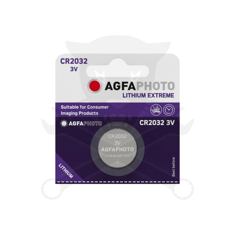 Elem 3V - CR2032 gombelem - Li AgfaPhoto (AGFA-CR2032-Li)
