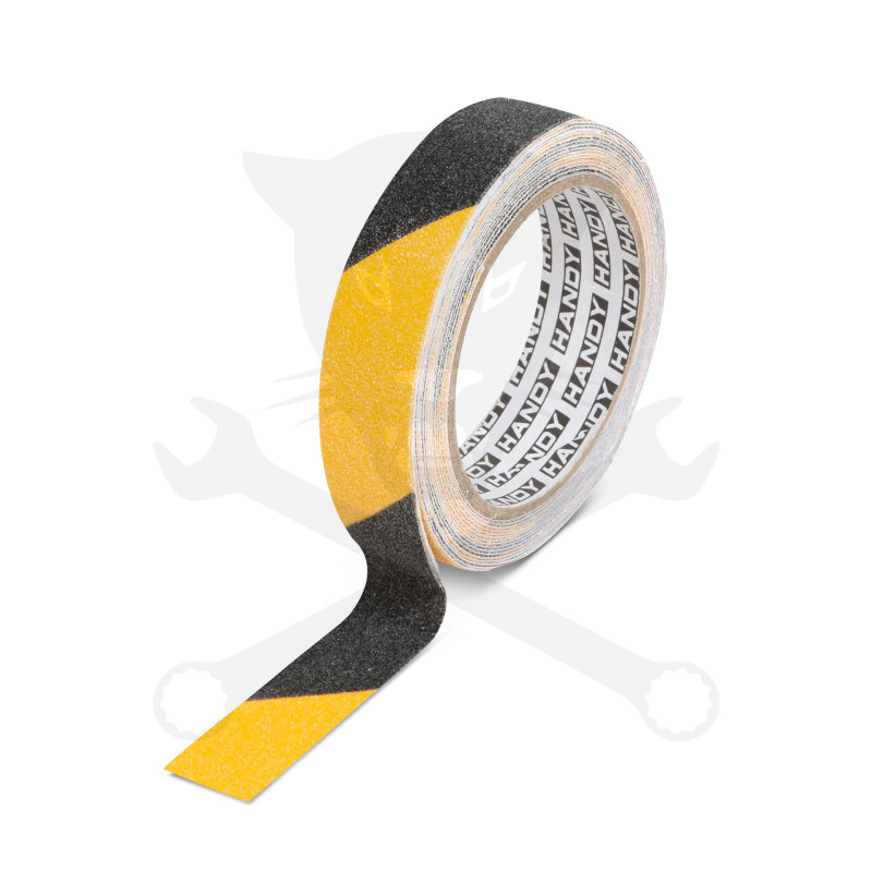Csúszásgátló szalag sárga-fekete 25 mm x 5 m öntapadós - Handy