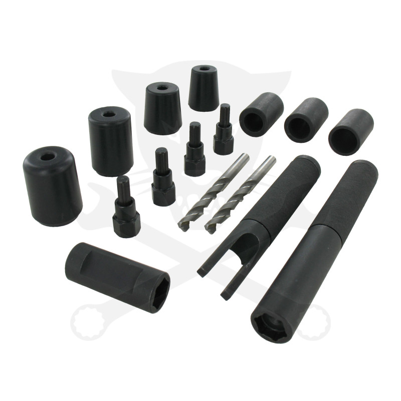 Kerékőr leszedő - lefúró univerzális profi készlet- LUGDRILLER -Hubitools